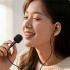 ACEFAST L12 USB-C Semi In-Ear Karaoke Wired Earphones Built-In Microphone for Live Streaming / Recording / Gaming - Black